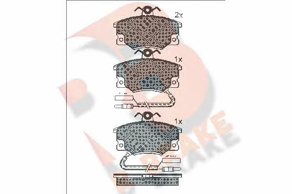 R Brake RB0660 Brake Pad Set, disc brake RB0660