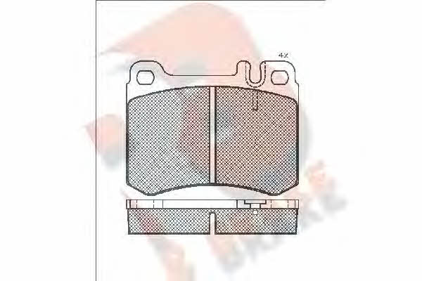 R Brake RB0685 Brake Pad Set, disc brake RB0685