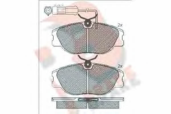 R Brake RB0760 Brake Pad Set, disc brake RB0760