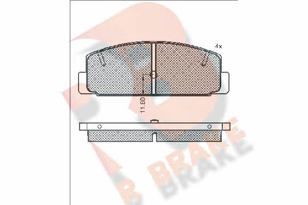 R Brake RB0785 Brake Pad Set, disc brake RB0785