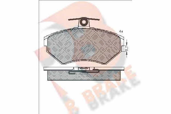 R Brake RB1157 Brake Pad Set, disc brake RB1157