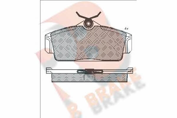 R Brake RB1290 Brake Pad Set, disc brake RB1290