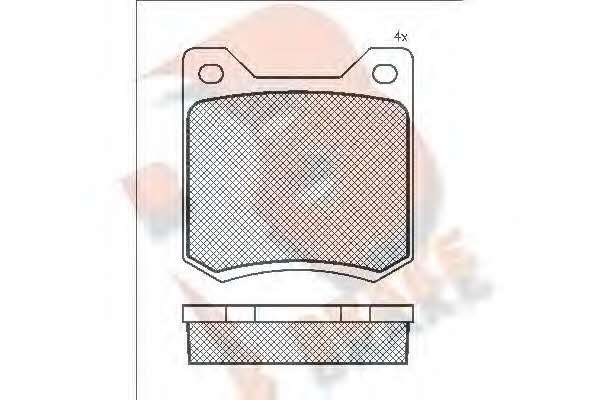 R Brake RB0122 Brake Pad Set, disc brake RB0122