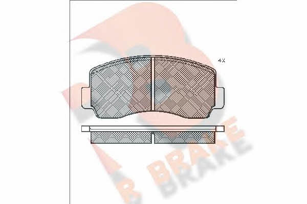 R Brake RB0207 Brake Pad Set, disc brake RB0207