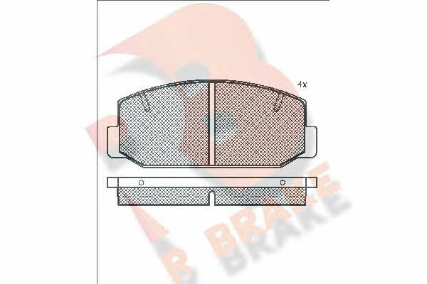 R Brake RB0293 Brake Pad Set, disc brake RB0293