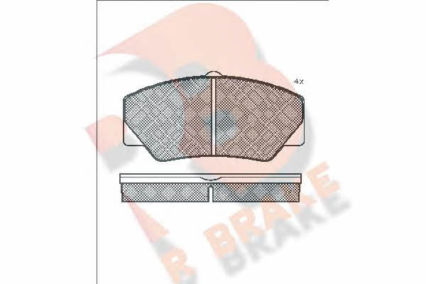 R Brake RB0542 Brake Pad Set, disc brake RB0542