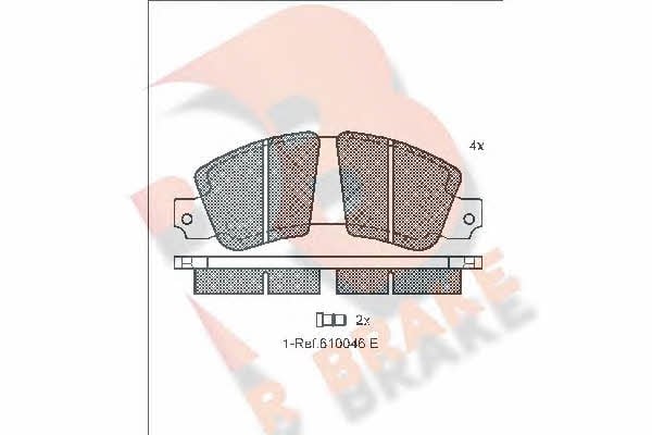 R Brake RB0188 Brake Pad Set, disc brake RB0188