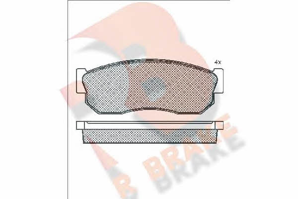 R Brake RB0409 Brake Pad Set, disc brake RB0409