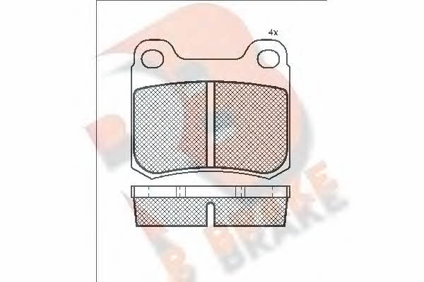 R Brake RB0517 Brake Pad Set, disc brake RB0517