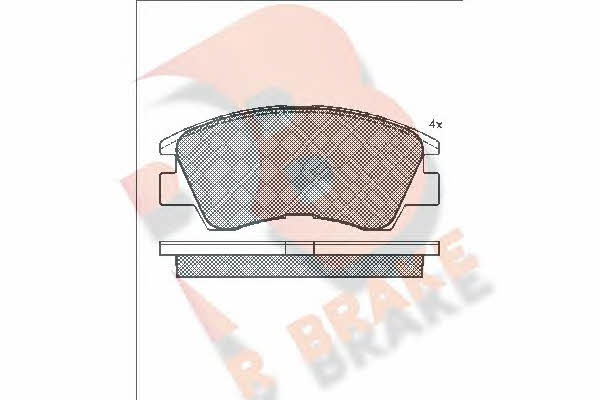 R Brake RB0791 Brake Pad Set, disc brake RB0791