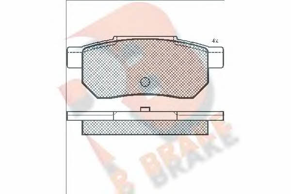 R Brake RB0751 Brake Pad Set, disc brake RB0751