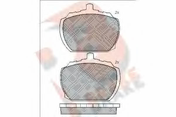 R Brake RB0092 Brake Pad Set, disc brake RB0092