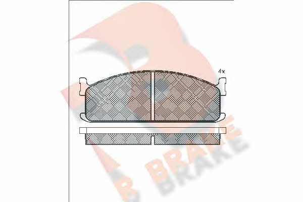 R Brake RB0521 Brake Pad Set, disc brake RB0521