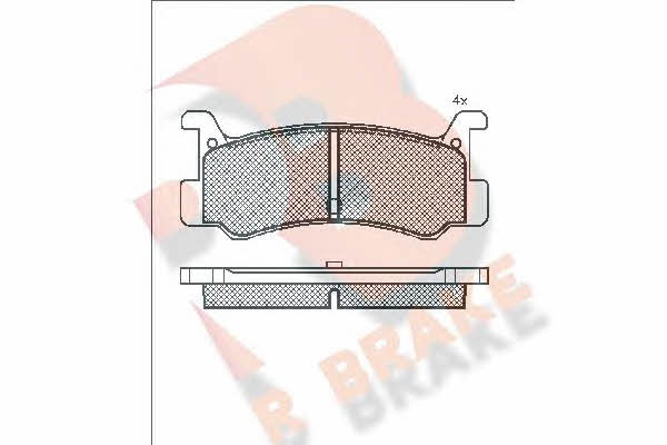 R Brake RB0621 Brake Pad Set, disc brake RB0621