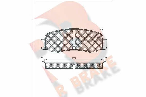 R Brake RB0274 Brake Pad Set, disc brake RB0274