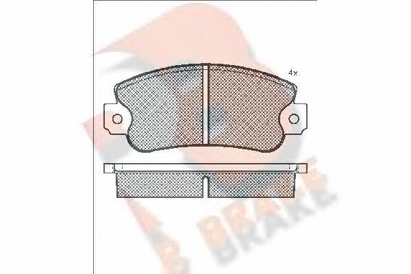 R Brake RB0474 Brake Pad Set, disc brake RB0474