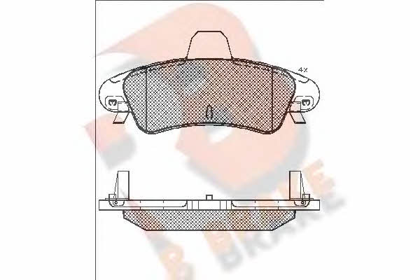 R Brake RB1735-204 Brake Pad Set, disc brake RB1735204