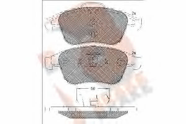 R Brake RB1859 Brake Pad Set, disc brake RB1859