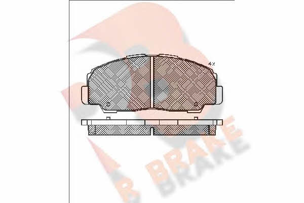 R Brake RB1022 Brake Pad Set, disc brake RB1022