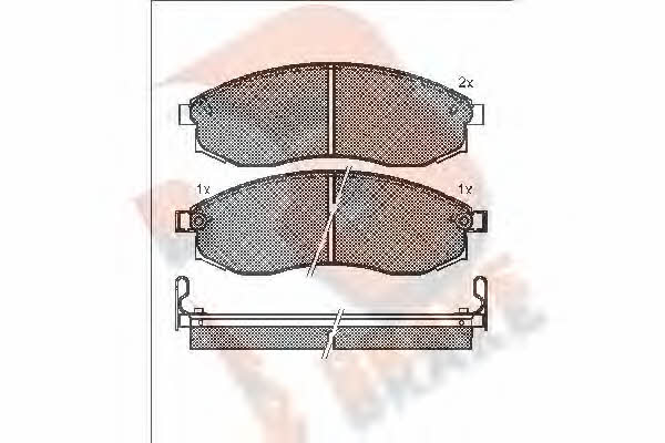 R Brake RB1179 Brake Pad Set, disc brake RB1179