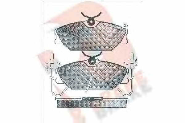 R Brake RB0557 Brake Pad Set, disc brake RB0557