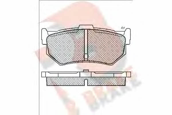 R Brake RB0607 Brake Pad Set, disc brake RB0607