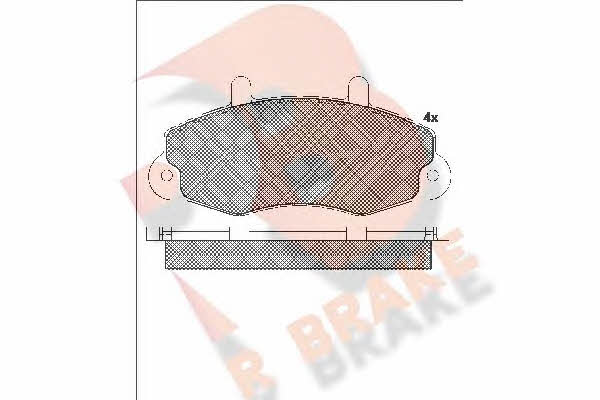 R Brake RB0896 Brake Pad Set, disc brake RB0896