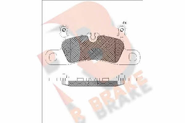 R Brake RB1987-203 Brake Pad Set, disc brake RB1987203