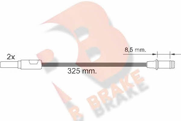 R Brake 610184RB Warning contact, brake pad wear 610184RB