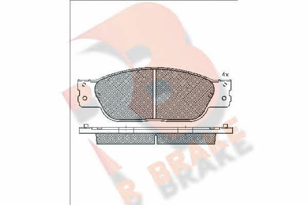 R Brake RB1545 Brake Pad Set, disc brake RB1545