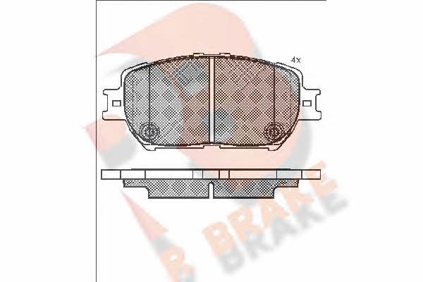 R Brake RB1689 Brake Pad Set, disc brake RB1689