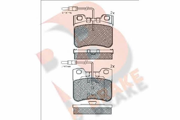 R Brake RB0788-203 Brake Pad Set, disc brake RB0788203