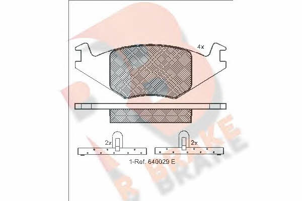 R Brake RB0461 Brake Pad Set, disc brake RB0461