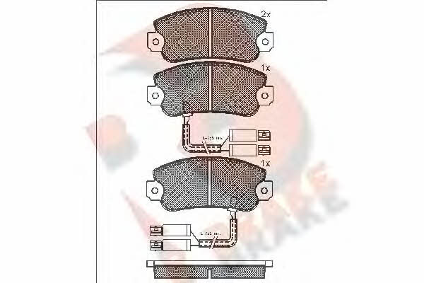 R Brake RB0658 Brake Pad Set, disc brake RB0658