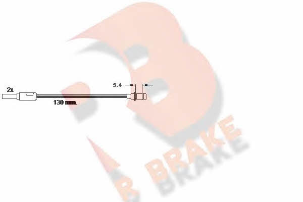 R Brake 610166RB Warning contact, brake pad wear 610166RB