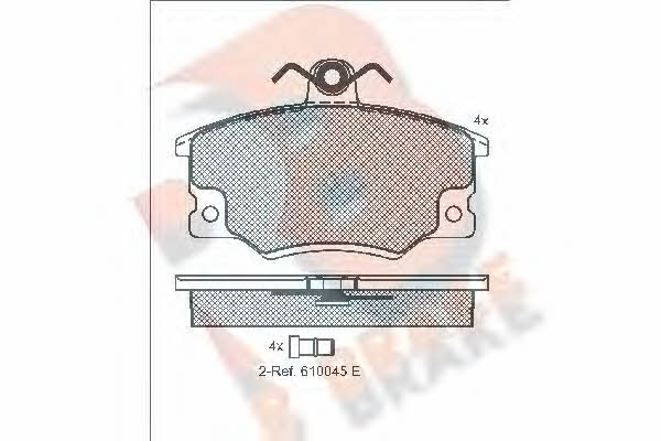 R Brake RB0415 Brake Pad Set, disc brake RB0415