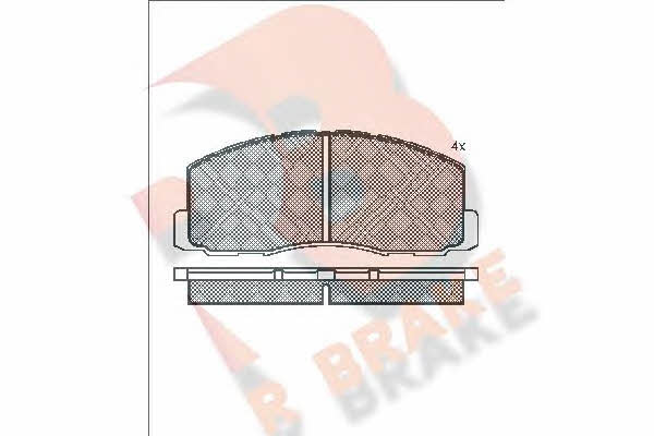 R Brake RB0602 Brake Pad Set, disc brake RB0602