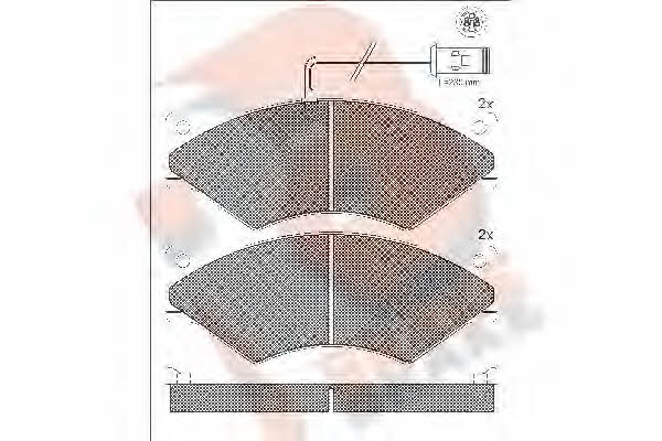 R Brake RB0965 Brake Pad Set, disc brake RB0965