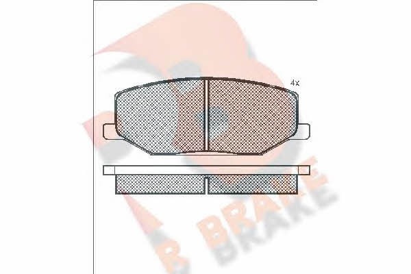 R Brake RB0468 Brake Pad Set, disc brake RB0468