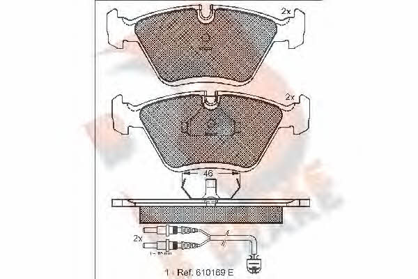 R Brake RB0992 Brake Pad Set, disc brake RB0992