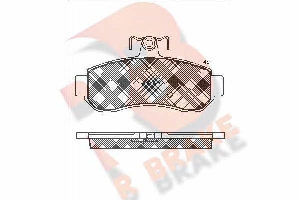 R Brake RB1752 Brake Pad Set, disc brake RB1752