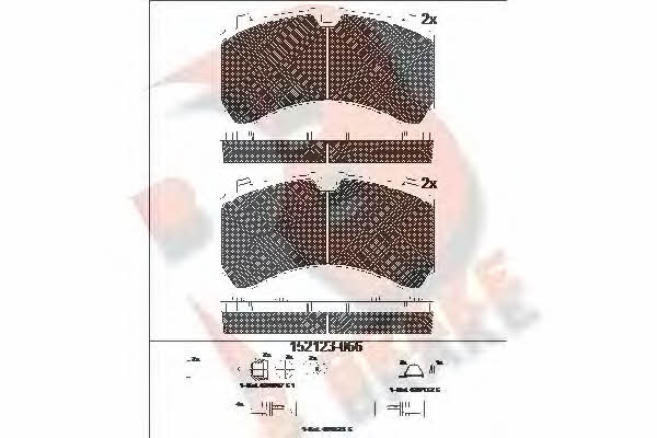 R Brake RB2123-066 Brake Pad Set, disc brake RB2123066