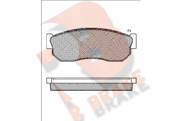 R Brake RB1252 Brake Pad Set, disc brake RB1252