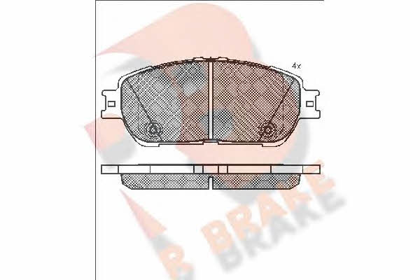 R Brake RB1690-200 Brake Pad Set, disc brake RB1690200