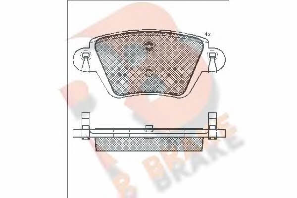 R Brake RB1682 Brake Pad Set, disc brake RB1682