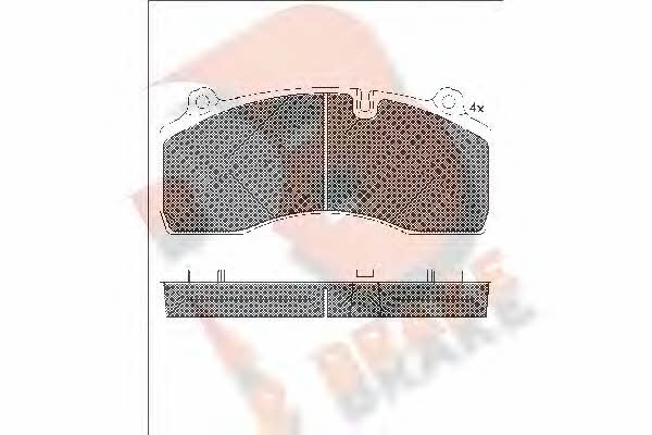 R Brake RB1977 Brake Pad Set, disc brake RB1977