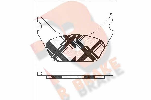 R Brake RB1031 Brake Pad Set, disc brake RB1031