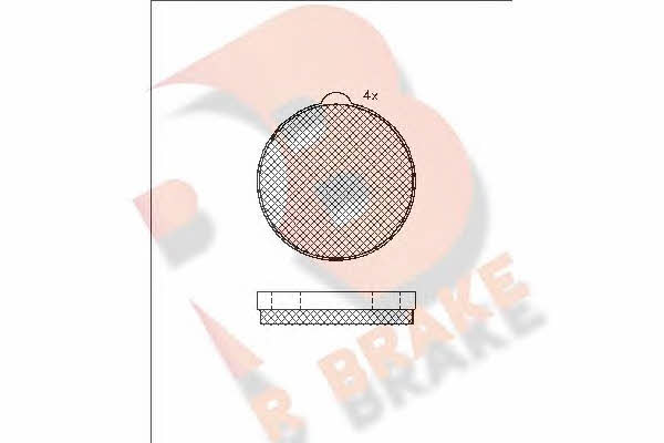 R Brake RB0245 Brake Pad Set, disc brake RB0245