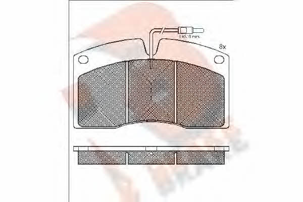 R Brake RB1039 Brake Pad Set, disc brake RB1039