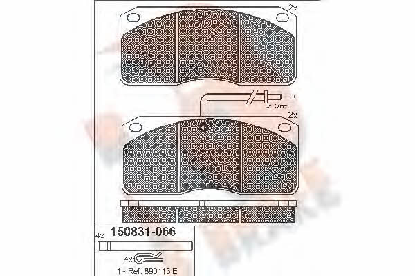 R Brake RB0831 Brake Pad Set, disc brake RB0831